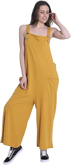 loose cotton dungarees uk