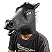 Horse Head Mask - Black Horse by Monstleo, Halloween Costume Party Horse Head Toy Mask for Masquerade/Birthday Parties,Carnival Decorations