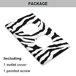Pznen Zebra Duplex Receptacle Outlet Wall Plate