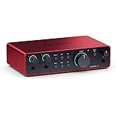 Focusrite Scarlett 2i2 4th Gen USB Audio Interface for Recording, Songwriting, Streaming and Podcasting — High-Fidelity, Stud