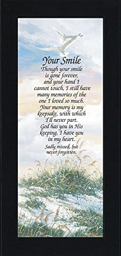 Your Smile, Sympathy Gifts, In Memory of Loved One, 6x12 7752BC