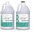 Counter Culture DIY Clear Artist Resin, 2 Gallon Kit, Art Epoxy Supplies for Metallic Stains Acrylic 100% Solids Easy Coat No VOCs Scratch UV Heat Resistant 500 Degrees