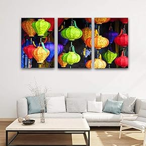 3 Panel Canvas Wall Art Colorful Pictures Home Wall Decorations for Bedroom Living Room Paintings Canvas Prints Framed - 16"x24" x 3 Panels