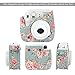 wogozan Mini Camera Case for Fujifilm Instax Mini 9 8 8+ Instant Film Camera Premium PU Leather with Shoulder Strap (Rose Blue)