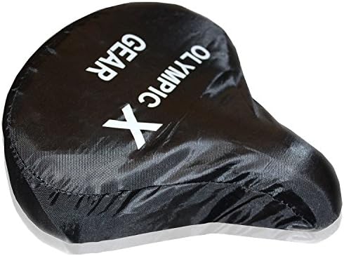 #1 Water Proof Bicycle Seat Cover (2 Pack). These Amazing Water Proof Bicycle Seat Saddle Covers Are Dry Guaranteed. These Olympic X Water Proof Comfort Bike Seat Saddle Covers Are Great Bicycle Accessories To Have When Bicycle Exercising Out In The Rain.