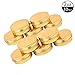 TMO 2oz 60G Aluminum Tin Jars Screw Top Metal Tin Cans Round Jars Bulk Food Tins Aluminum Tin Containers Candle Travel Tins Cosmetic Jar Container(Gold,10 Pack)