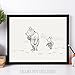 Lone Star Art Pooh & Piglet Walking - Winnie the Pooh 11x14 Unframed Nursery Art Print