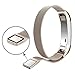 AK for Fitbit Alta HR Bands Milanese Stainless Steel Small Large Magnetic Closure, Adjustable Alta HR/Alta Accessories Metal Bands Straps for Fitbit Alta HR 2017/ Fitbit Alta 2016 (Champagne, Small)