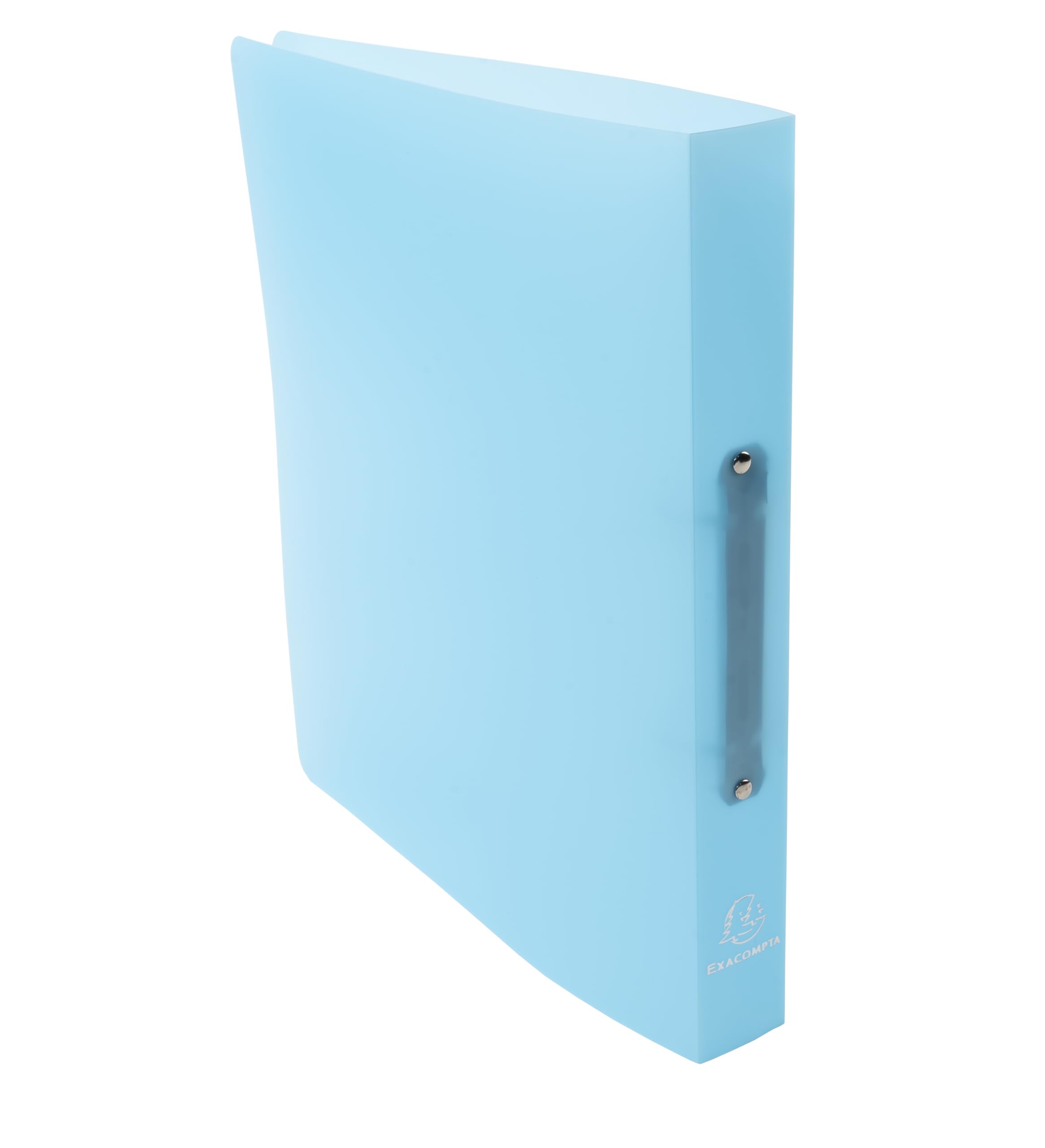 Exacompta – Reference. 54972E 1 Semi-Rigid PP (Polypropylene) Chromaline Binder, 2 Round Rings with a 30 mm Diameter, 40 mm Spine, External Dimensions: 32 x 25 cm, DIN A4 Filing Format, Colour: Blue