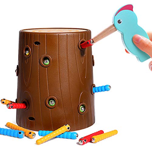 Lewo Magnetic Toddler Toys 3-5 Woodpecker Catching and Feeding Game Fine Motor Skills Toys Preschool Educational…