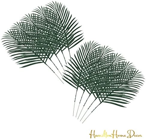 Hamilton Home Decor 10 Pack artificial faux palm leaves for home decor outside decoration tropical wedding holiday decor flower arrangement