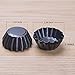 Bakerdream Mini Tart Pans Shells Nonstick Egg Tart Pans Tartlet Mold Sandbakkel Tins Pastry Tart Pans Round Tart Tin Brioche Muffin Cake Mold (6 pcs)