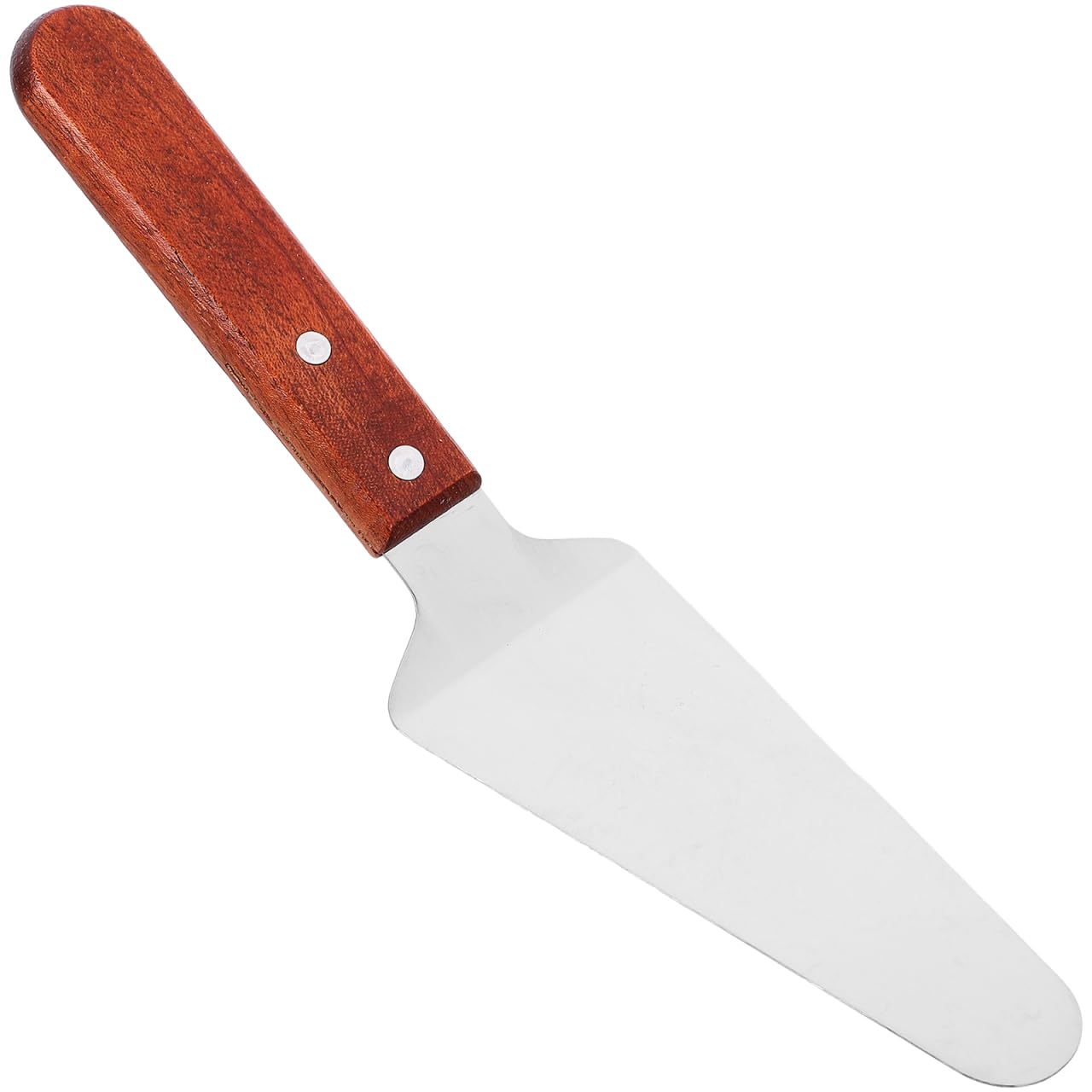 iplusmile Pizza with Wooden Handle 9.8 Inch Cake and Pie Server for Kitchen Party Restaurant Dishwasher Safe