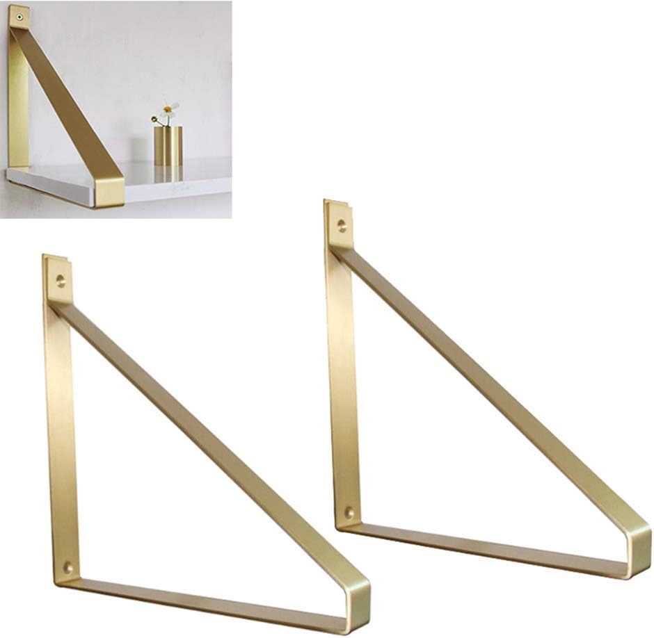 SHXF Shelf 8in L Regalhalterungen, Gold Farbe Schwerlast Floating Wand