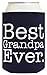 Funny Beer Coolie Best Grandpa Ever 2 Pack Can Coolies Navy