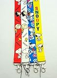 Set of 4 Snoopy Peanut Lanyard Key Chain Holder ~Lanyard~ (snoopy)