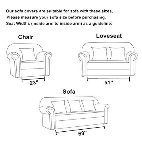 YEMYHOM Real Non-slip Pet Dog Sofa Covers Protectors Super Soft Couch Slipcovers with Flannel Fleece Fabric (Loveseat, Gray)