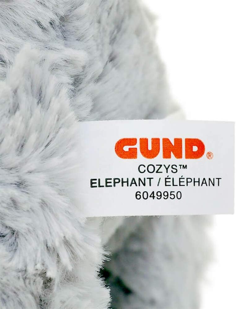 GUND Cozys Collection Elephant Stuffed Animal Plush, Gray, 8": Toys & Games