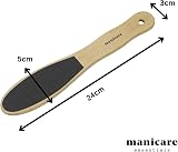 Manicare Wooden Foot File Double Sided Exfoliator Pedicure Tool view 3