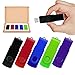 TOPESEL 5 Pack 8GB USB Flash Drives Thumb Drives Memory Stick USB 2.0(5 Colors: Black Blue Green Purple Red)