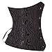 Pelisy Womens Waist Trainer Corset For Weight Loss Black small