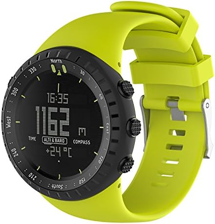 Band For Suunto Core, Fashion Plastic Watch Strap Wristband Bands For Suunto Core Classic (lime)