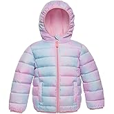 Rokka&Rolla Baby Puffer Jacket Girls Lightweight Winter Coat for Newborn Toddler Kids (18-24M, 2T-4T)