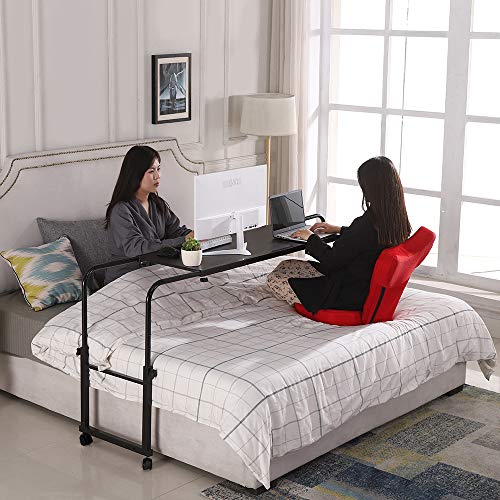 NOVII Overbed Table Standing Workstation with Wheels overbed Desk
