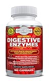 Digestive Enzymes Supplement with Probiotics, Best for Indigestion, Ibs, Gas, and Bloating, Natural Vegan Friendly, 3 Month Supply (180)