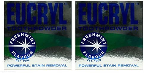 Eucryl toothpowder freshmint - pack of 2