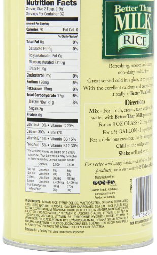 Better Than Milk Vegan Beverage Mix, Rice Milk Powder, Original Flavor, 21.4-Ounce Canisters, 6-Pack - Thumbnail 7