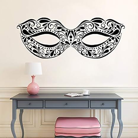 Mascara De La Mascarada De Vinilo Tatuajes De Pared Decoracion Del