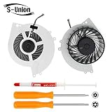 S-Union New Replacement Internal Cooling Fan for Sony Playstation 4 PS4 CUH-10XXA CUH-11XXA CUH-1115A 500GB KSB0912HE Series （With Screwdrivers T8+T10 and Thermal Grease）