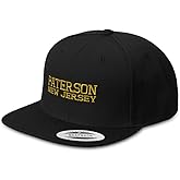 Speedy Pros Snapback Hat for Men Flat Brim New Jersey Paterson Nj Nje. Jerseyan Embroidered Bill Cap