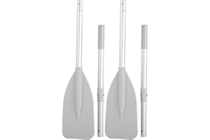 ZenithAur Inflatable Boat Oars 2Pcs Aluminium Alloy Dinghy Paddles for Kayak Canoe Marine Sports Lightweight Buoyant Design w