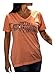 Harley-Davidson Women's Foiled Bar & Shield V-Neck Short Sleeve Tee, Coral