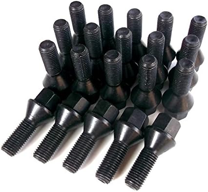 IAD Set of 20 Black M12 x 1.5mm Replacement Wheel Bolts with Tapered Seat (WNB4008x20)