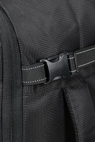 Take2Cabin Pro - Ryanair/Wizz Air/Vueling Kabinentasche (40 x 30 x 20 cm, 26,5 l, 0,60 kg) - Untersitz-Handgepäck, Flugzeug-Rucksack S/M Untersitz - Schwarz (Flash Black)