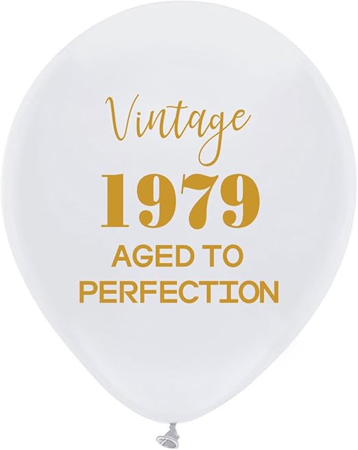 Amazon Com White Vintage 1979 Balloons 12inch 16pcs Men And