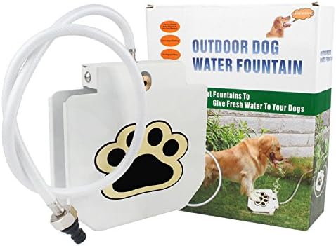 GouGou Automatic Dogs Fresh Water Fountains Outdoor Step-on Drinking Training Tool for Dog Watering Supplies