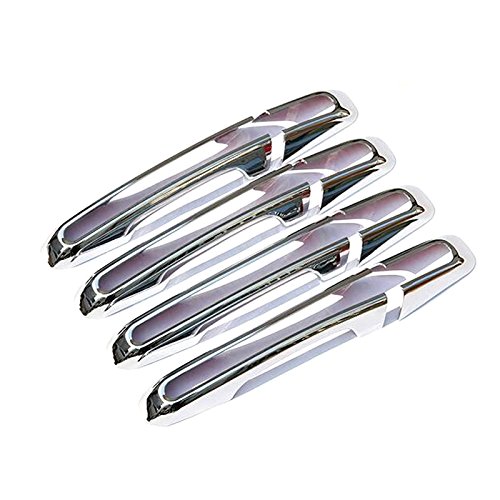 ABS Chrome Side Door Outer Handles Cover Trim Decoration 8pcs For Jaguar XF X260 2016 2017