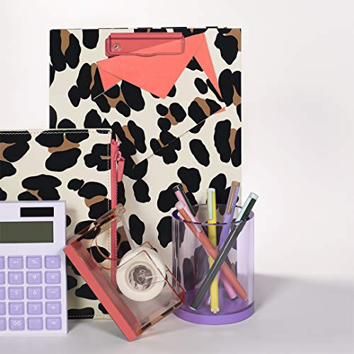 Kate Spade New York Purple Acrylic Office Supplies Desk Organizer Pencil Cup, Colorblock