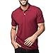 Lapasa Men's Polo Shirt Short Sleeve Solid Color Classic Fit Premium Cotton Pique Knit Mesh M19