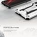 Zizo Static Series for iPhone X case with Kickstand Military Grade Drop Tested Impact Resistant Heavy Duty Case iPhone Xs Silver Black