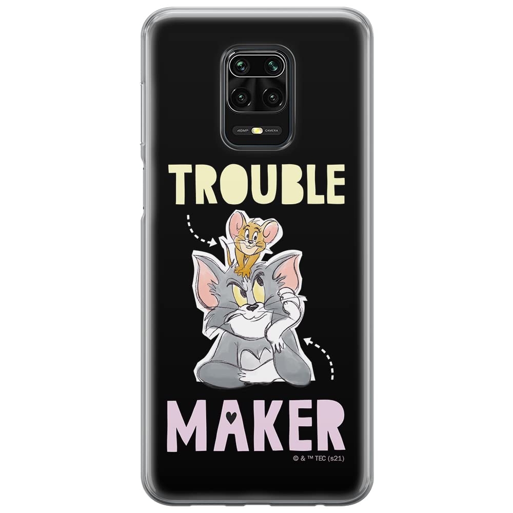 ERT GROUP mobile phone case for Xiaomi REDMI NOTE 9 PRO/ 9S original and officially Licensed Tom & Jerry pattern 006 optimally adapted to the shape of the mobile phone, case made of TPU