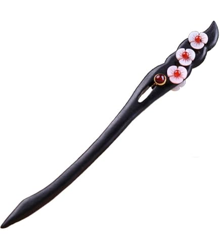 Amazon.com : Natural Hair Pin Chopsticks - Pair of Spiral  display picture 2