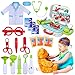 GINMIC Kids Doctor Kit, 22 Piece Kids Pretend Play Toys, Medical Dr Toy Kit with Carry Case,Halloween Role Play Doctor Costume for Little Girls, Boys, School Classroom