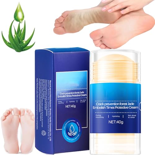 FETNHU Foot Care Cream, Anti Cracked Foot Cream, Moisturizer Stick Foot Balm for Dry Cracked Feet (Blue)