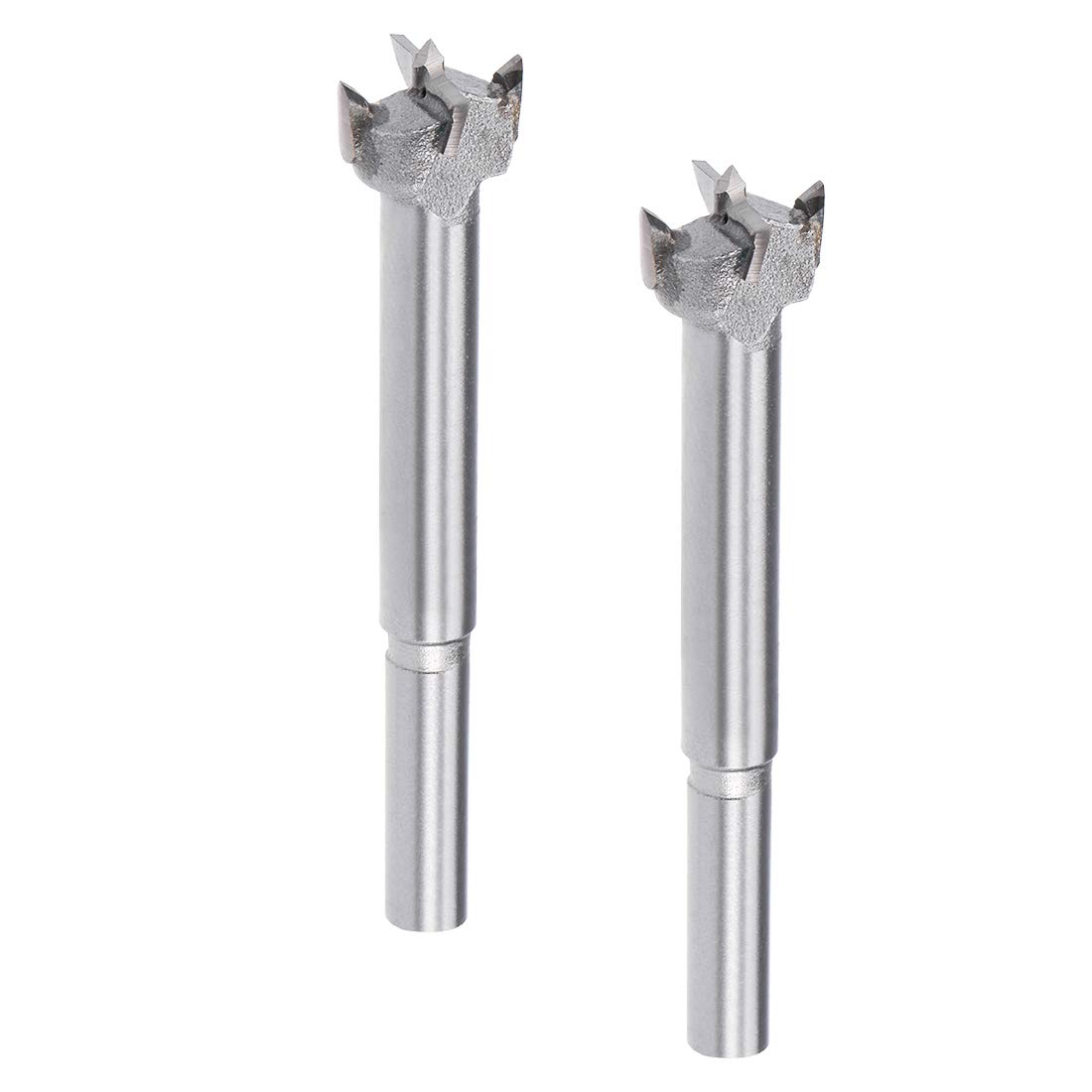 Sourcingmap Forstner Drill Bits 17mm, Tungsten Carbide Wood Hole Saw Auger Opener, Woodworking Hinge Hole Drilling Boring Bit Cutter, 2pcs (Gray)