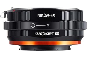 K&F Concept Updated AI(G) to FX Adapter, Manual Lens Adapter Compatible with Nikon G/F/AI/AF-S Mount Lens and Compatible with